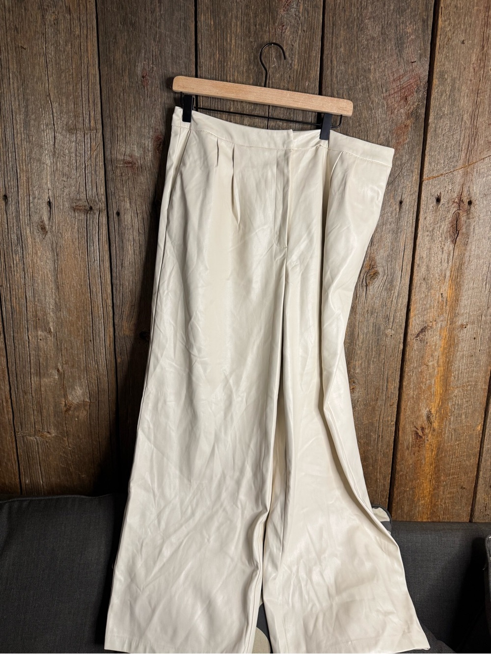 Versona Cream Wide-Leg Maxi Skirt